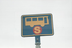 Strætó bus stop in Reykjavík - 29 July 2002 (498-33)