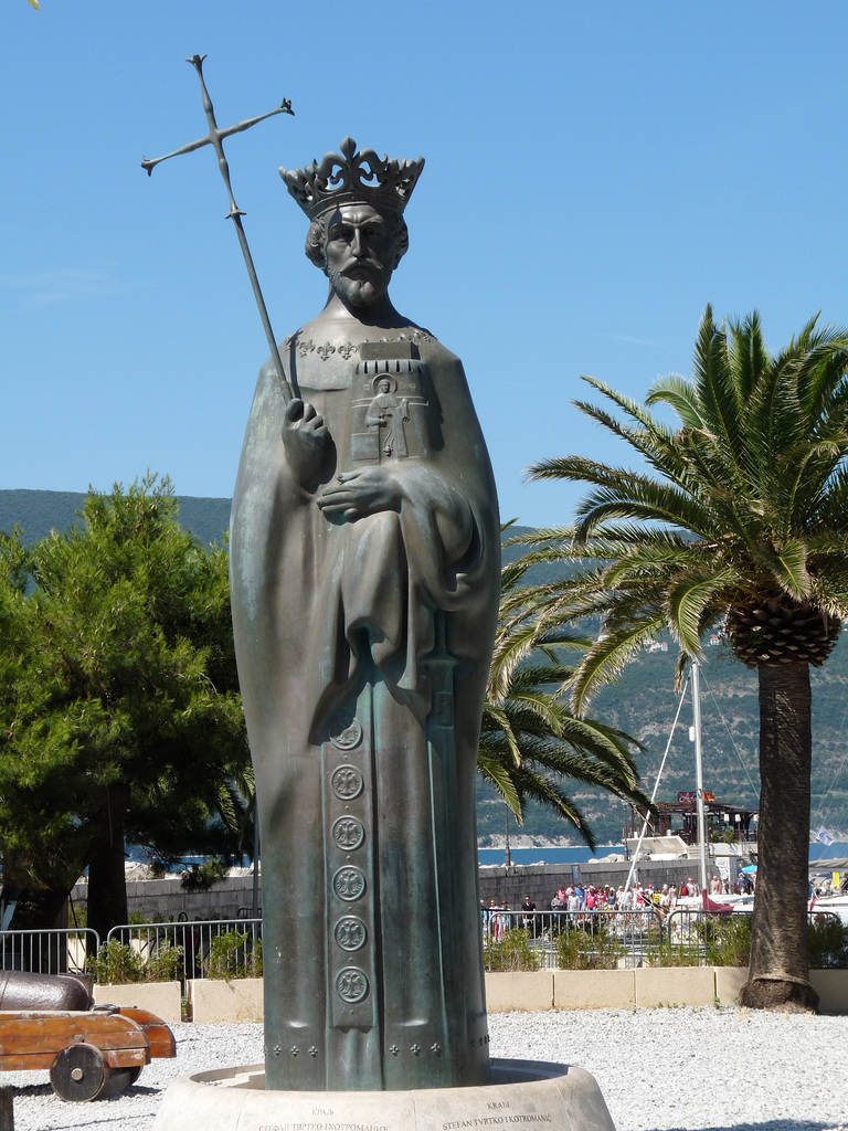 Herceg Novi- Statue of Tvrtko I, First King of Bosnia