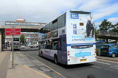 First Manchester 37297 (MX07 BUE) at Salford Shopping Centre - 24 May 2019 (P1010939)