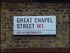 Great Chapel Street sign
