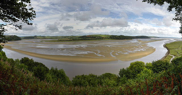 The River Taf Estuary at Laugharne