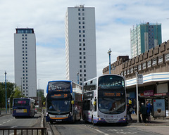 Buses at Salford Shopping Centre - 24 May 2019 (P1010932)