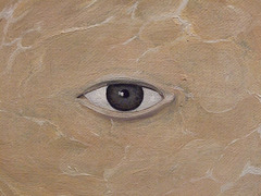 Detail of The Portrait by Magritte in the Museum of Modern Art, August 2010