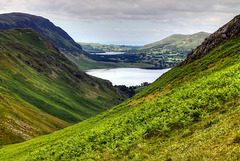 Over Crummock Water and Loweswater from Rannerdale, Cumbria