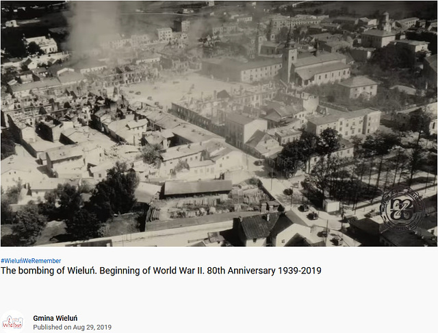 The bombing of Wieluń