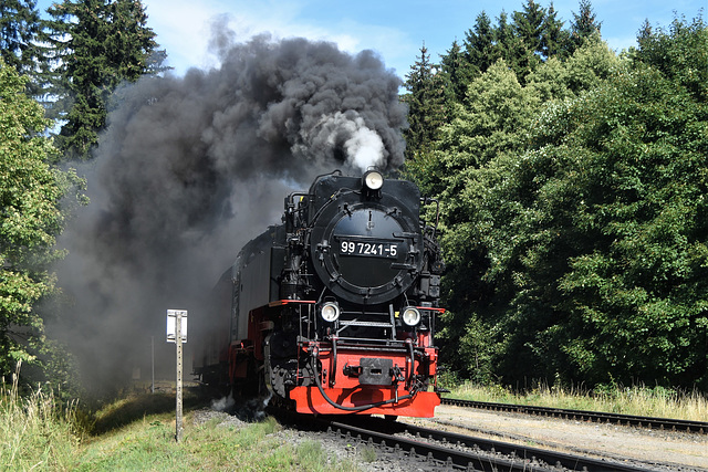 Train for Brocken mountain leaves Drei Annen Hohne.