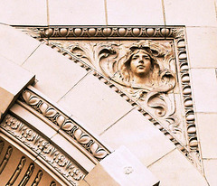 Detail of Doorcase, Empire Theatre, Great Yarmouth, Norfolk
