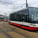 Prague 2019 – DPP Škoda 9388, 9369 and 9371 at the Sídliště Barrandov terminus