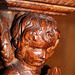 Detail of Choir Stall, St Mary and St Michael's Church, Great Urswick, Cumbria