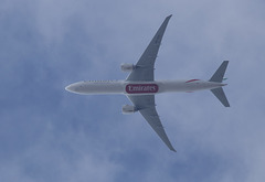 Emirates Boeing 777-31H(ER) A6-EQI EK67 UAE67 DXB-STN FL80
