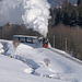 99 794 mit einem Personenzug Richtung Oberwiesenthal