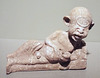 Terracotta Statuette of Polyphemus Reclining and Drinking in the Boston Museum of Fine Arts, January 2018