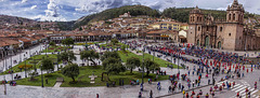 Cuzco: Plaza principal desde la Iglesia de La Compañía
