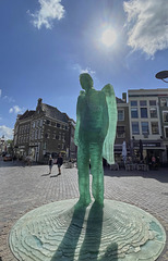 Glass statue of Archangel Michael, Zwolle
