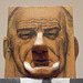 Detail of LBJ by Marisol in the Museum of Modern Art, March 2010