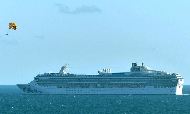 Island Princess leaving Port Everglades - 21 October 2018