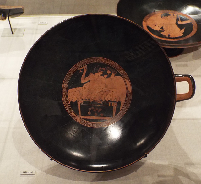 Terracotta Kylix Attributed to Makron as Painter and Signed by Hieron as Potter in the Metropolitan Museum of Art, April 2017