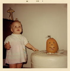 A Little Girl with a Jack-o'-Lantern, 1969
