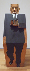 LBJ by Marisol in the Museum of Modern Art, March 2010