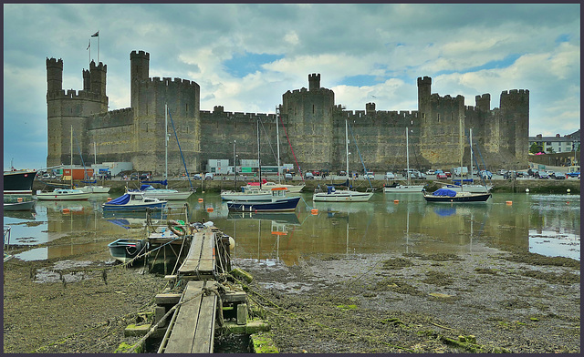 Caernarfon castle - Wales - UK.