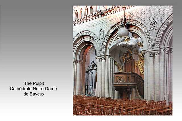 Cathédrale Notre-Dame de Bayeux - pulpit - 24.9.2010