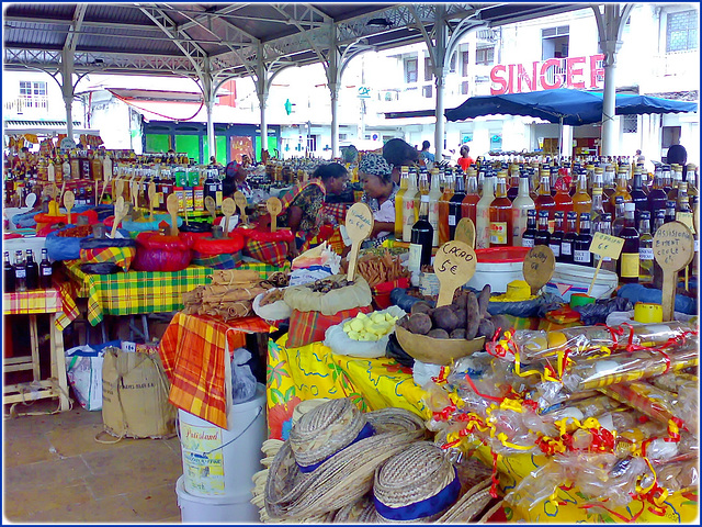 Guadalupa : una rapida visita al mercato di Pointe-à-Pitre prima di spiccare  il volo per Parigi
