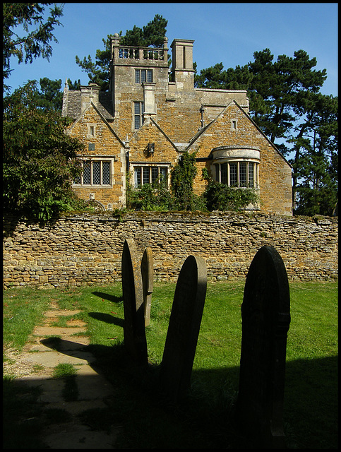Castle House and churchyard