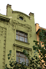 Apartments built in 1903, on Senovazne Namesti, Prague