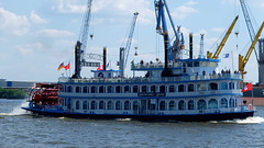 Louisiana Star - ein Mississippi Shuttle Boat auf der Elbe..