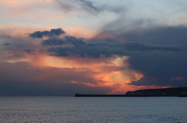 Sunset over Newhaven - East Sussex 26.4.2016