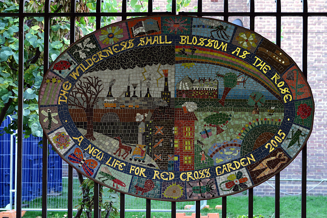 Red Cross Garden Mosaic