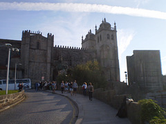 Porto Cathedral and statue of Vímara Peres.