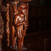Detail of Choir Stall, St Mary and St Michael's Church, Great Urswick, Cumbria