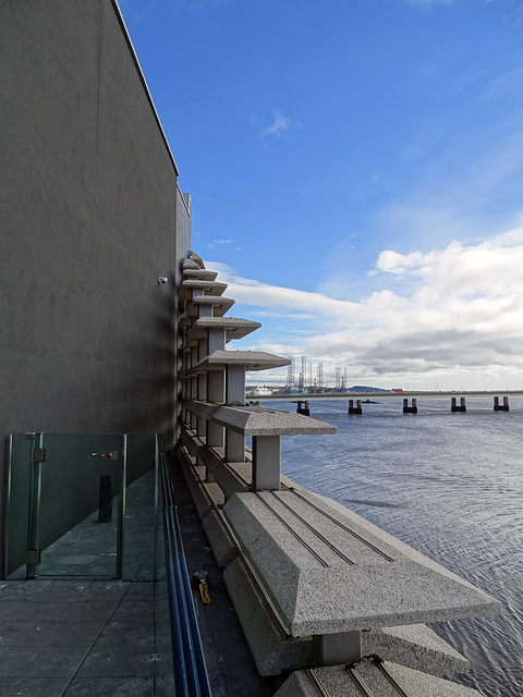 V&A looking towards  Port of Dundee