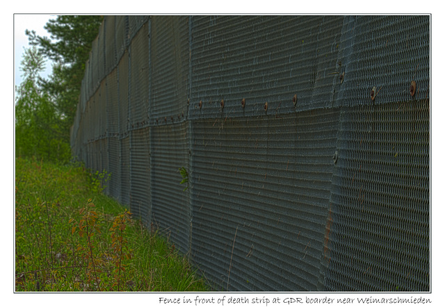 Fence at death strip in GDR