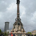 Barcelona, Glory Column with the Monument to Cristòfor Colom (Christopher Columbus)