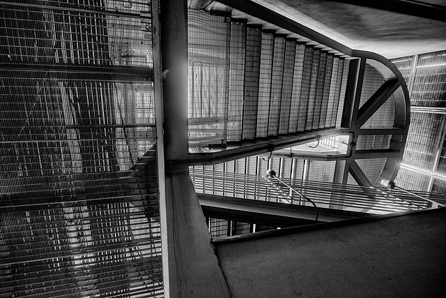 Looking up stairs: HFF