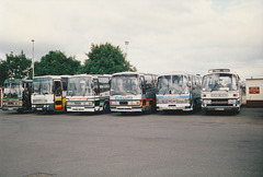 Coaches at RAF Mildenhall - 28 May 1994 (224-32)