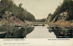 7118. Canoeing on Tobique River - near Perth, New Brunswick