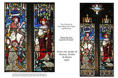 Eastbourne - in the church of St Mary the Virgin - Jesus is The Lamb of God  - HB&B 1867