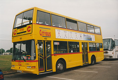 Capital Citybus 423 (P423 PVW) at RAF Mildenhall - 23 May 1998 (396-08)