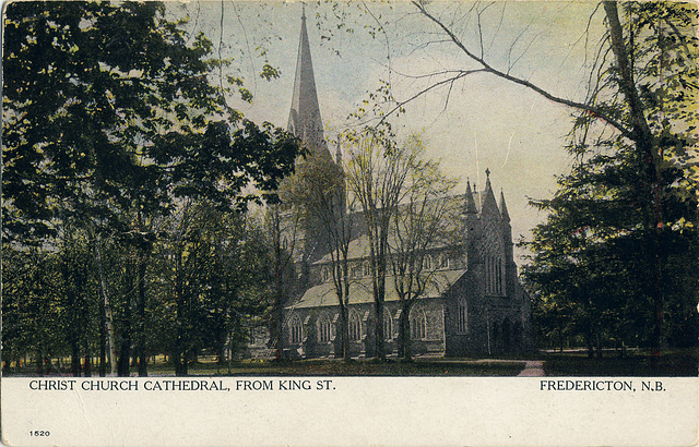 7121. Christ Church Cathedral from King St. - Fredericton, N.B.