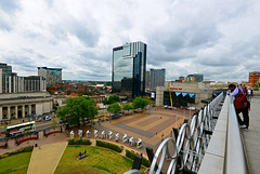 View from the terrace of Birmingham Library