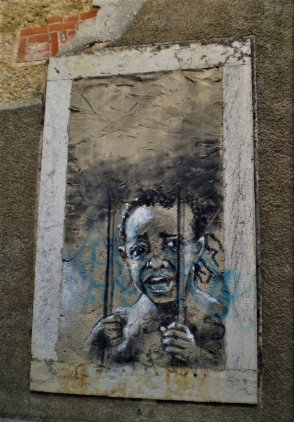 Street art by Rosarlette.