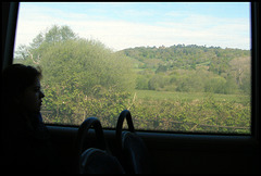 St Martha's Hill from the bus
