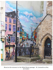 Alfred Street Passage mural St Leonards 25 9 2021