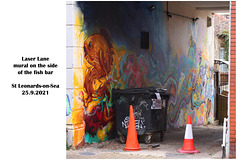 Laser Lane mural - Kings Road - St Leonards - 25 9 2021