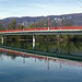 Die Rote Brücke über die Aare bei Solothurn