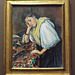 Young Italian Woman at a Table by Cezanne in the Getty Center, June 2016