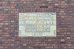 Stone for the housing association De Tuinstadwijk, established 30 October 1915